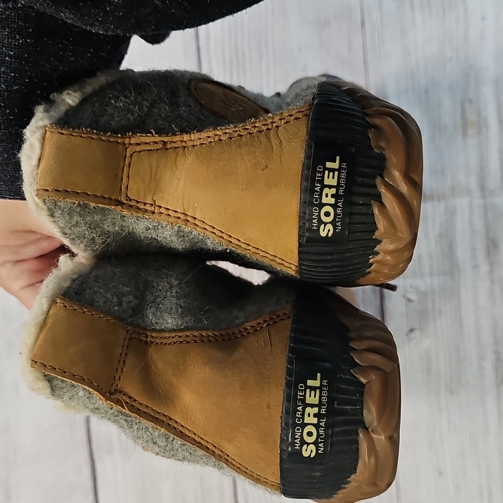 Sorel Sz 8 Gray and Tan Winter Boots - Picture 5 of 16